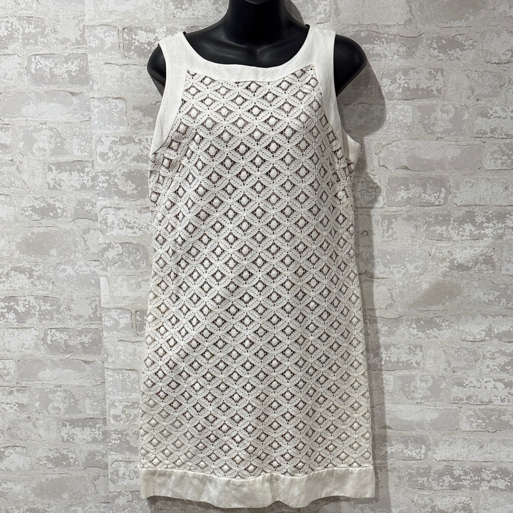 Jessica Howard Sleeveless Geometric Pattern Dress
